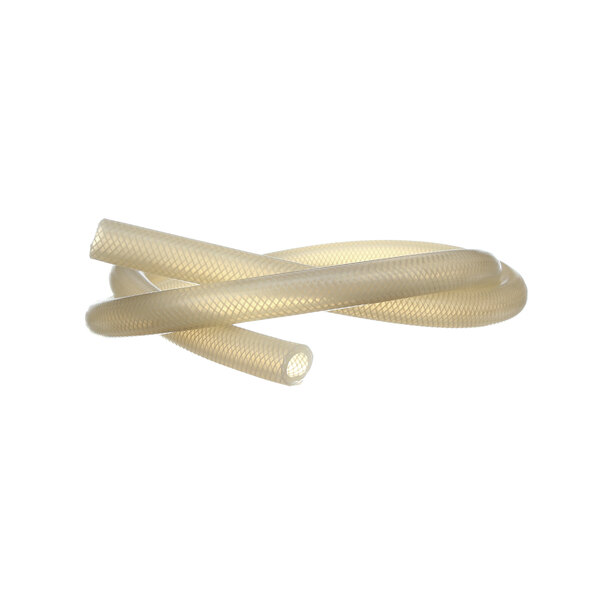 A white flexible tube with two ends.
