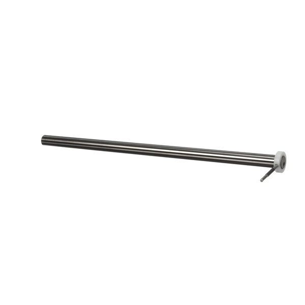 A long metal rod with a white rubber seal.