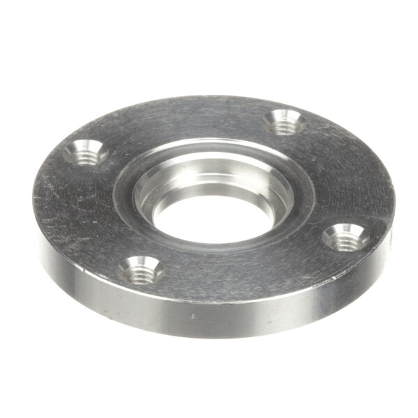 A Blodgett R8955 aluminum seal retainer flange with two holes.