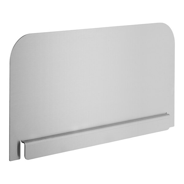 A Pitco silver metal splash guard with clips.