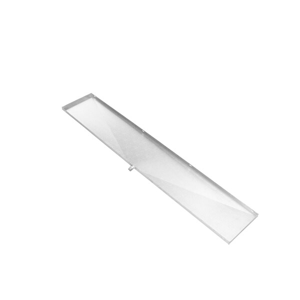 A white rectangular Coldzone evap drain pan with a long handle.