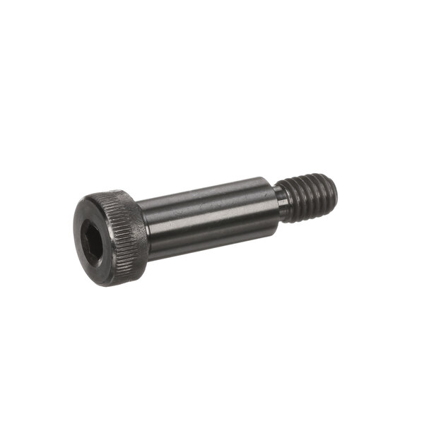 A black metal Hobart screw with a round head.