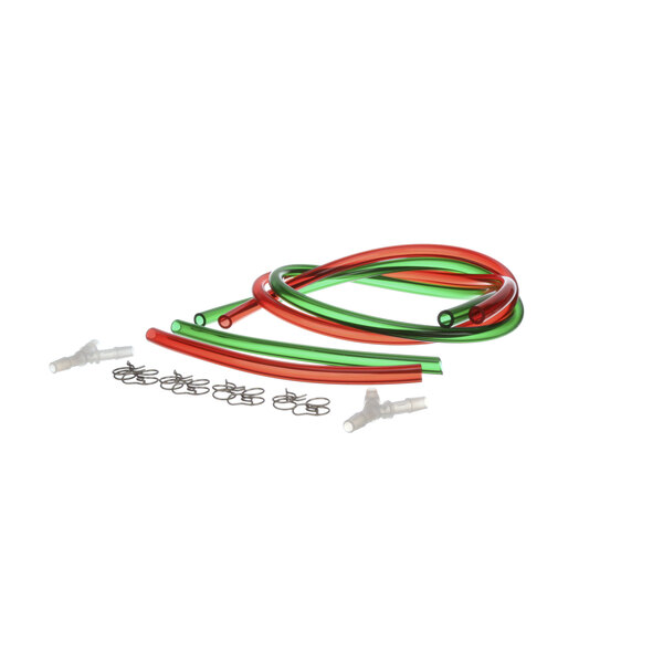 A Cleveland Convoth cleaning hose kit with red and green tubes.