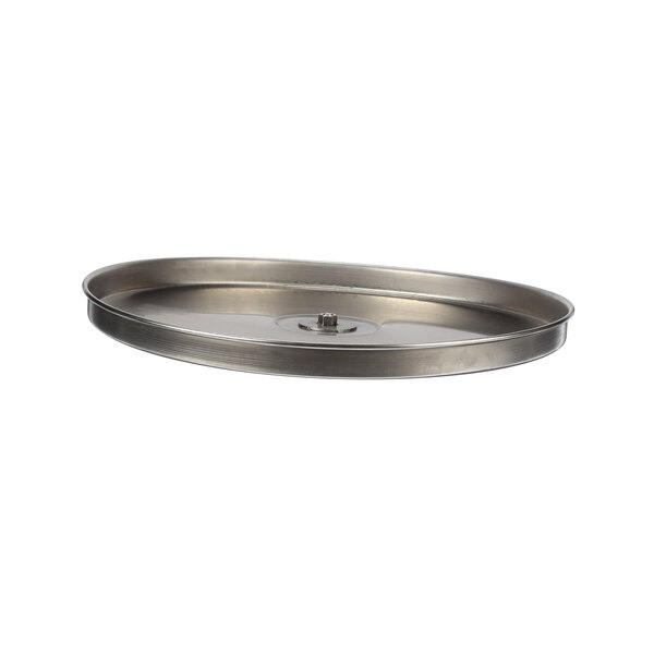 An Electrolux Professional stainless steel lid assembly with a hole in the center.
