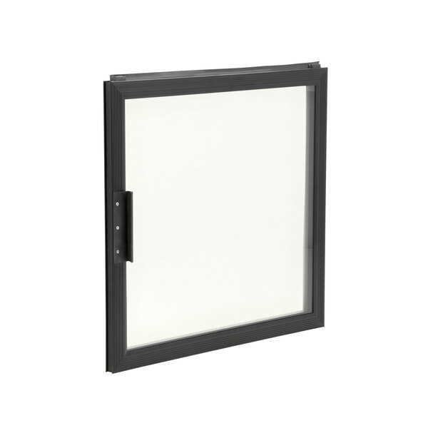 A black rectangular window with a white frame.