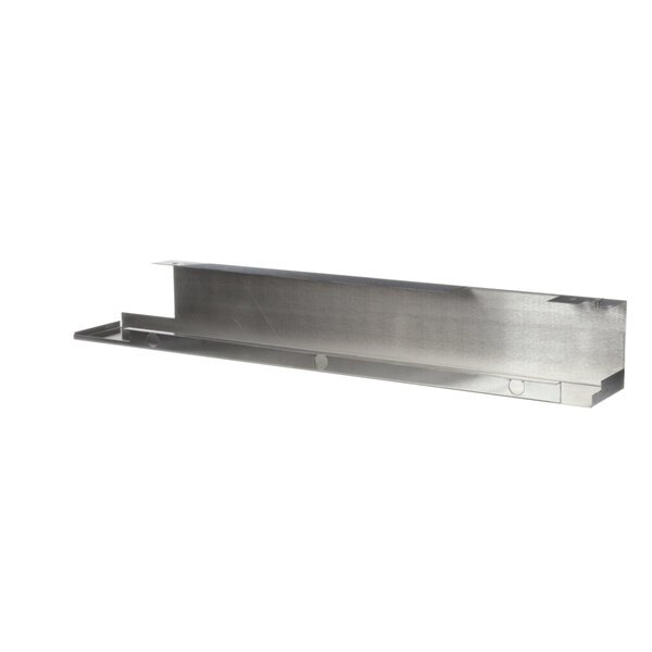 A stainless steel Southbend shelf trim with a metal handle.