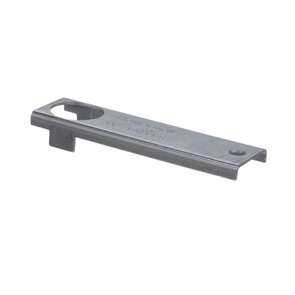 A close-up of a rectangular metal Rinnai cartridge tool with text on it.