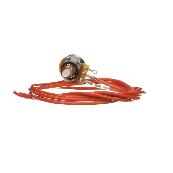 The orange Belshaw Potentiometer cable with a red wire.