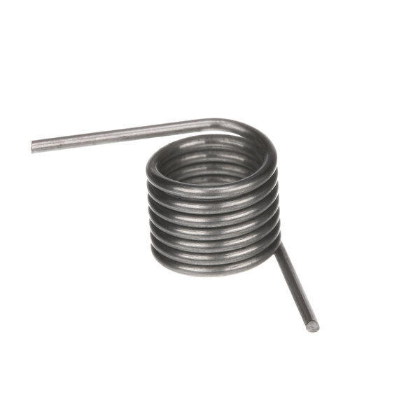 A close-up of a metal coil with a metal rod inside.