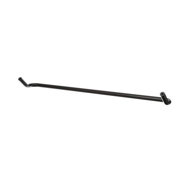 A black metal rod with bent ends.