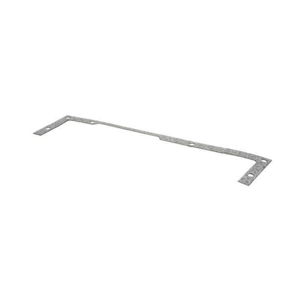 A metal frame with a long thin metal object in the middle.