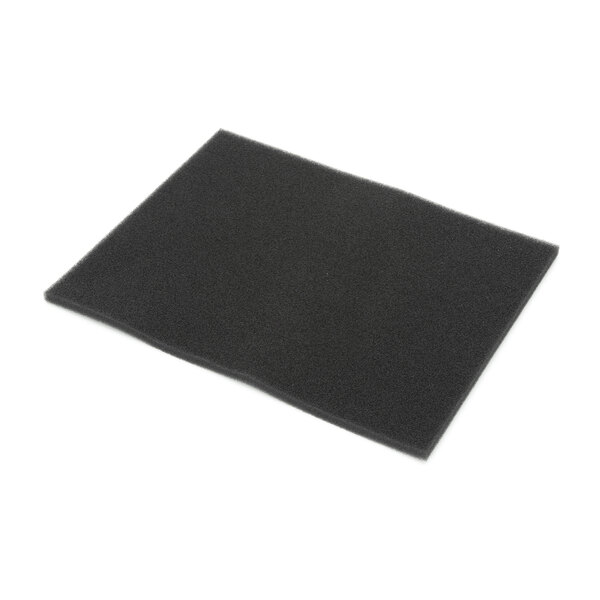 A black sponge pad with a white cloth backing.