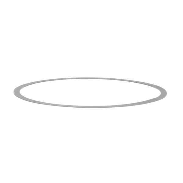A white circular seal with a white rectangular frame.