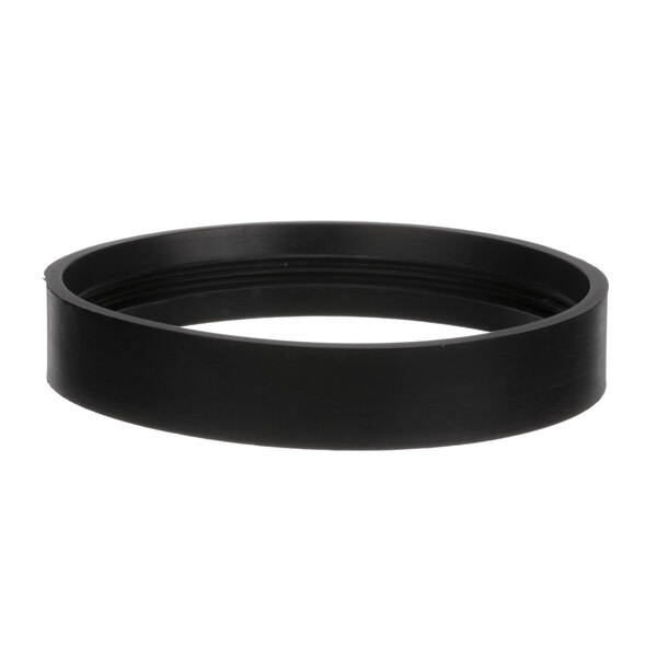 A black rubber gasket with a white circle.