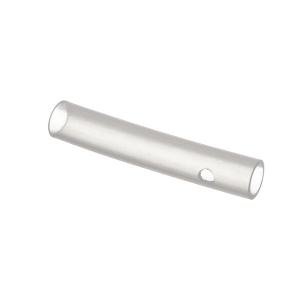 A white plastic Rinnai electrode sleeve with a hole in it.