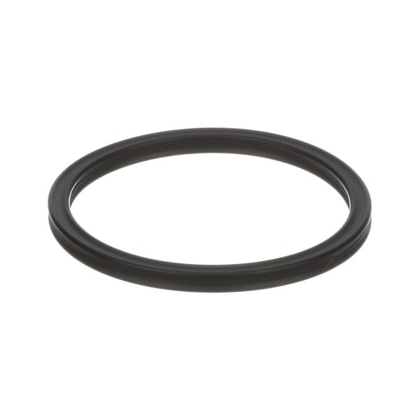A black rubber Hobart Quad Ring on a white background.