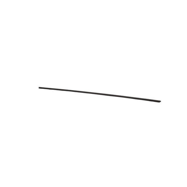 A long black stick with a white background.