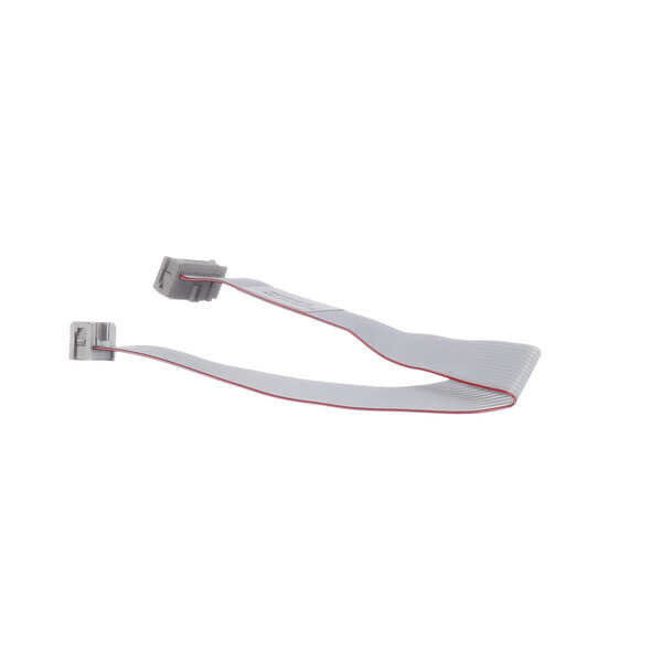 A white and red Hobart ribbon cable with a white connector.