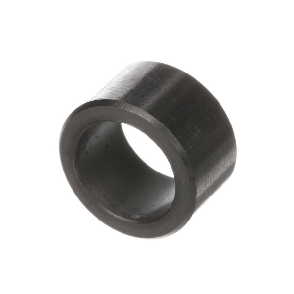 A black cylindrical bearing with a hole in it.