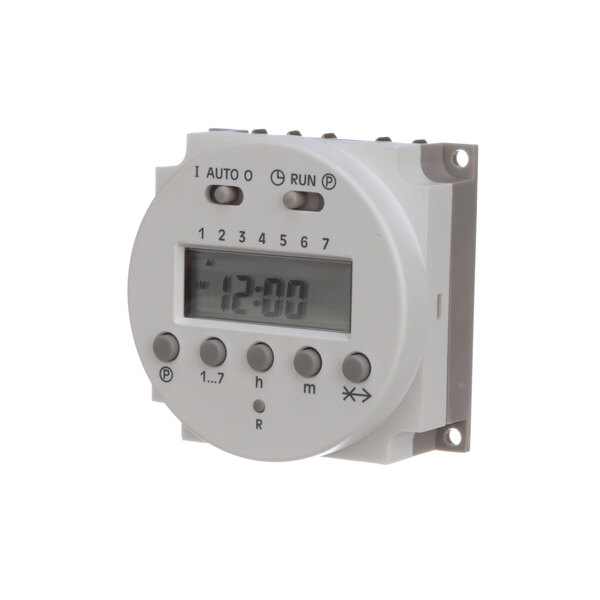 A white Cres Cor digital timer display.