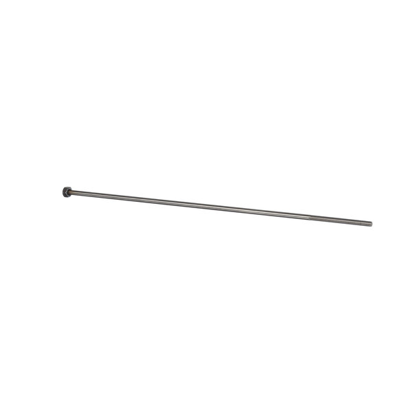 A Stero drain plug rod, a long metal rod with a round end.