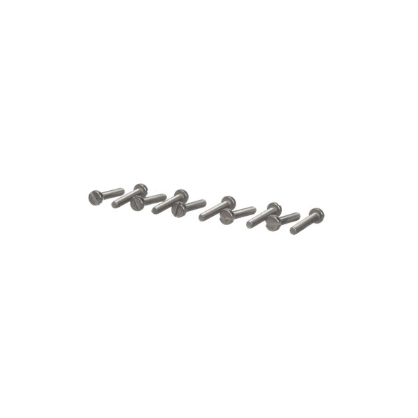 A group of Electrolux screws on a white background.