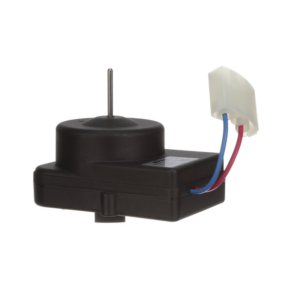 A small black Kelvinator condenser fan motor with wires.
