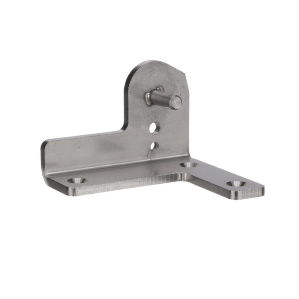A stainless steel Hoshizaki metal bracket with a screw on the side.