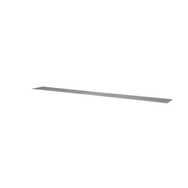 A long thin metal strip with a white background.