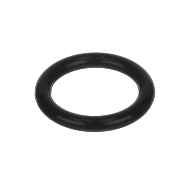 A black rubber round O ring.