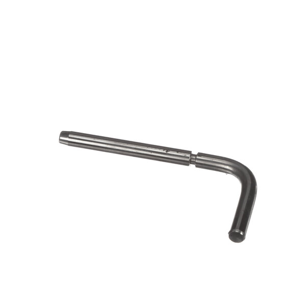 A metal bent arm with a handle for a Carpigiani soft serve machine.
