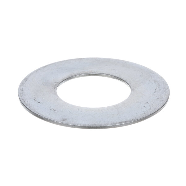 A close-up of a Hobart metal washer on a white background.