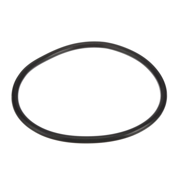 A black EPDM rubber O-ring with a black circle on a white background.