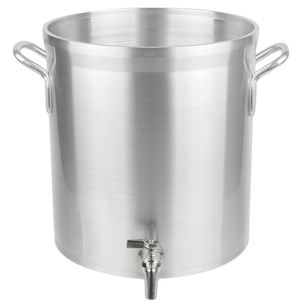 32 Quart Aluminum Stock/Steamer Pot Big Cooking Steaming Boiling Tamale,  Silver