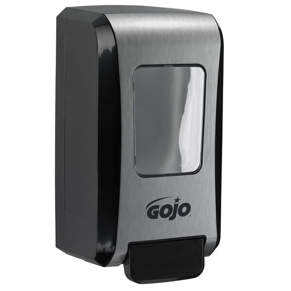 GOJO® 5271-06 FMX-20 2000 mL Black / Chrome Manual High Capacity Hand Soap Dispenser