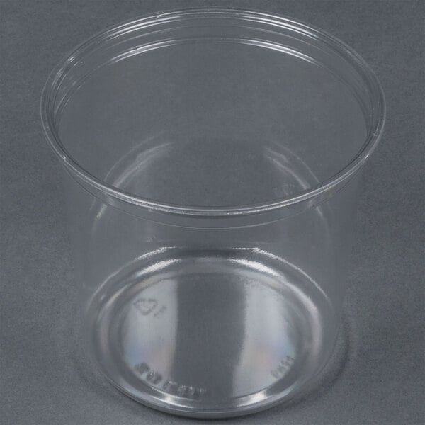 A clear plastic Bare by Solo deli container with a clear lid.