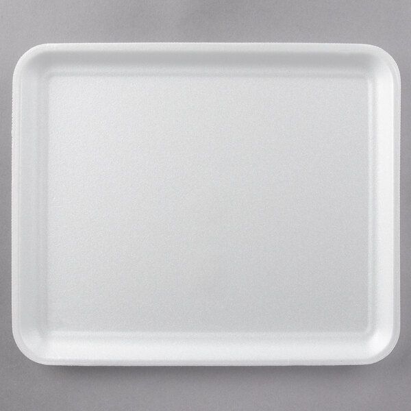 CKF 88112 (12S) White Foam Meat Tray 11" x 9" x 1/2" 125/Pack