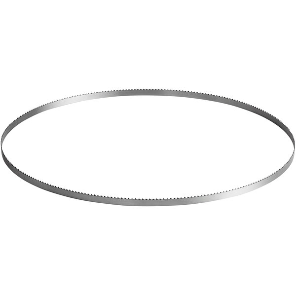 A 72" band saw blade for frozen meat and general use on a white background.
