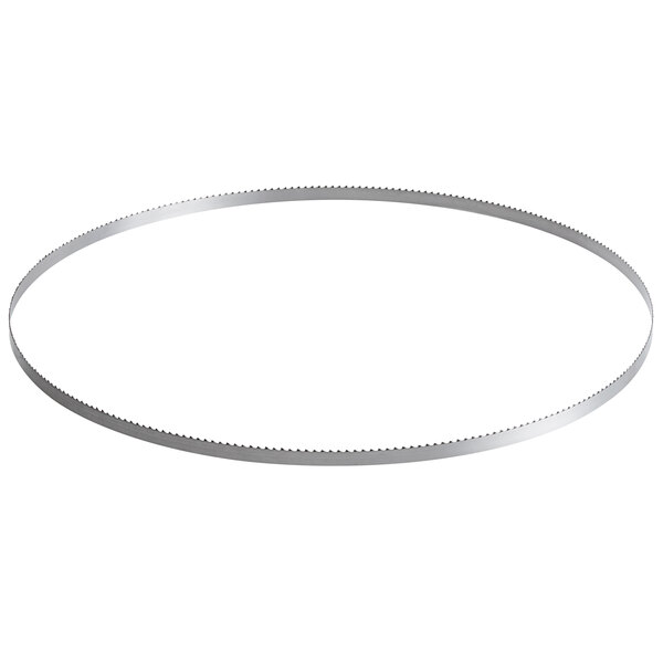 An Avantco band saw blade for meat and bone with a white background.