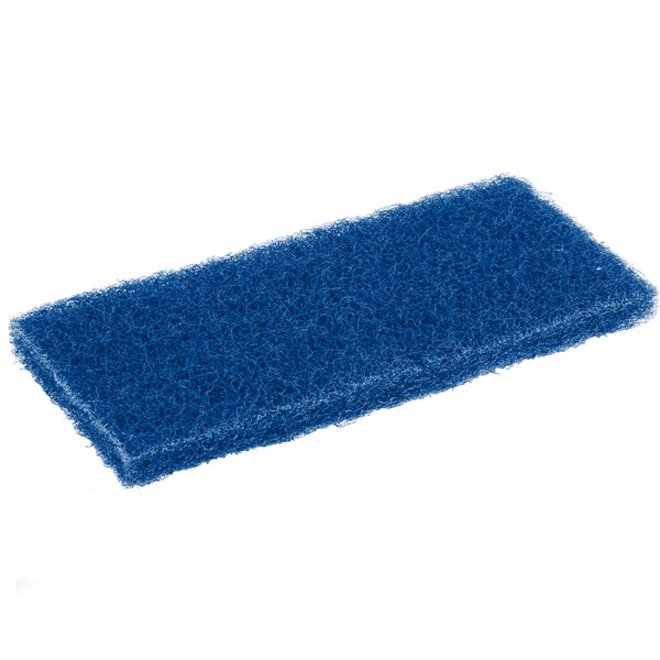Scrubble by ACS 626 10" x 4 1/2" Medium-Duty Blue Multi-Purpose Scouring Pad   - 5/Pack