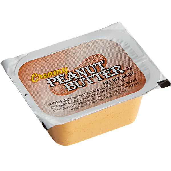 Individual Peanut Butter Packets .75 oz. Portion (200/Case)