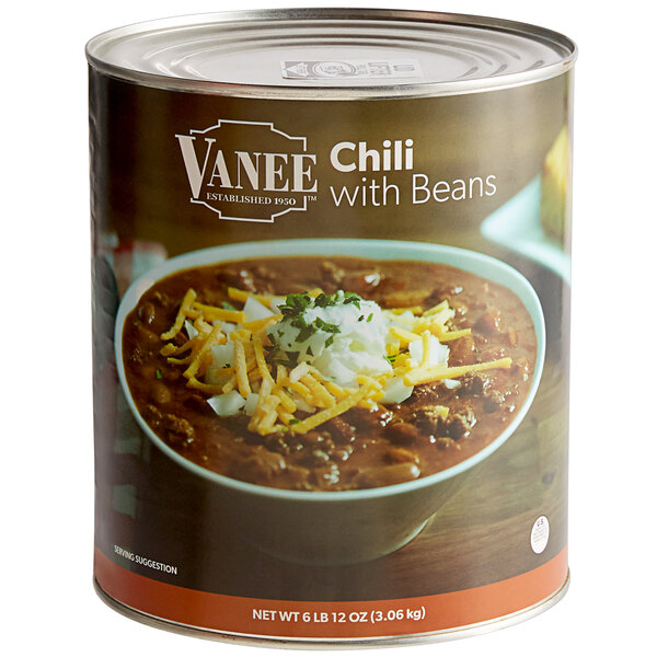 Vanee 10 Can Chili with Beans 6/Case