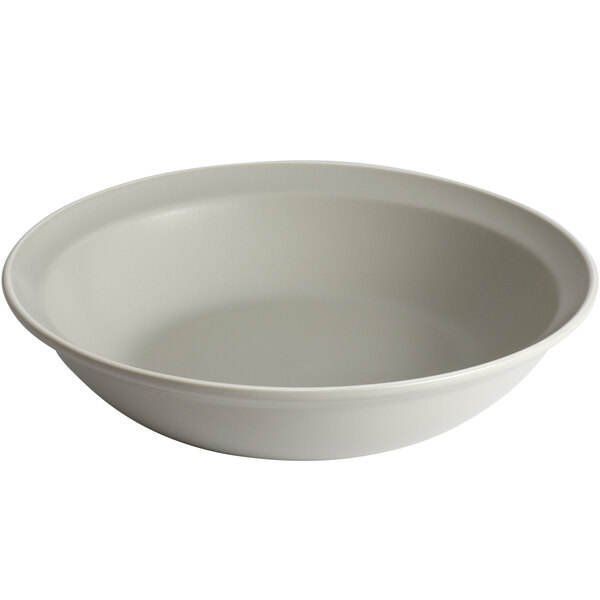 A white Libbey porcelain serving bowl.