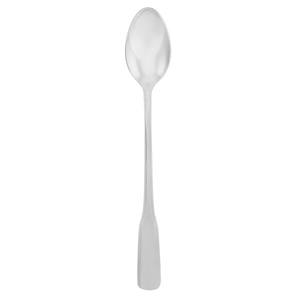 A stainless steel Walco Old Country iced tea spoon with a silver handle.