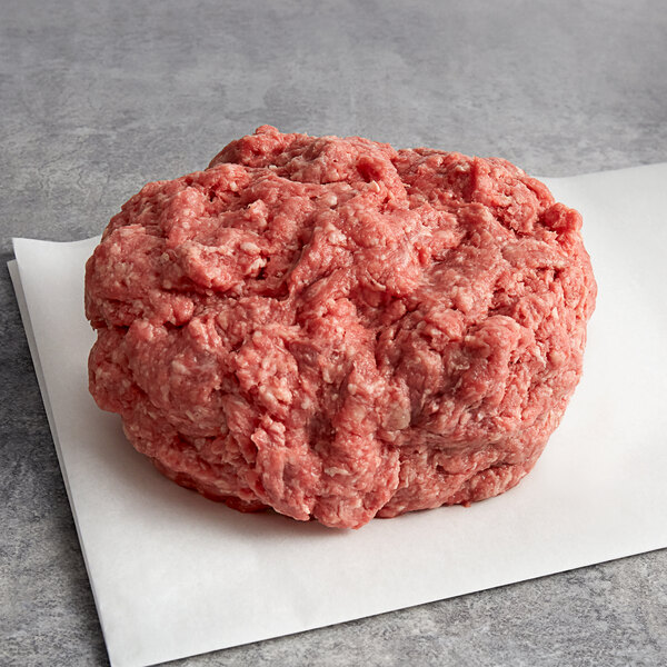 Warrington Farm Meats 5 lb. Fresh Ground Round Beef 90 Lean 10 Fat