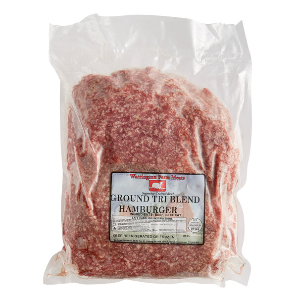 Warrington Farm Meats Fresh Ground Chuck, Short Rib, and Brisket