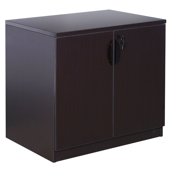 Boss N113-MOC Mocha Laminate Storage Cabinet - 31" x 22" x 29 1/2"