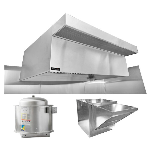 Halifax PSPHP1848 Type 1 Commercial Kitchen Hood System with PSP Makeup