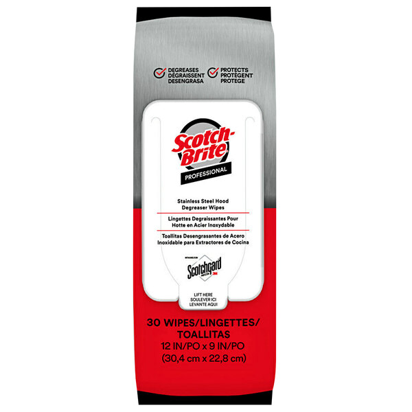 3M ScotchBrite™ Degreaser Wipes (30/Pack)