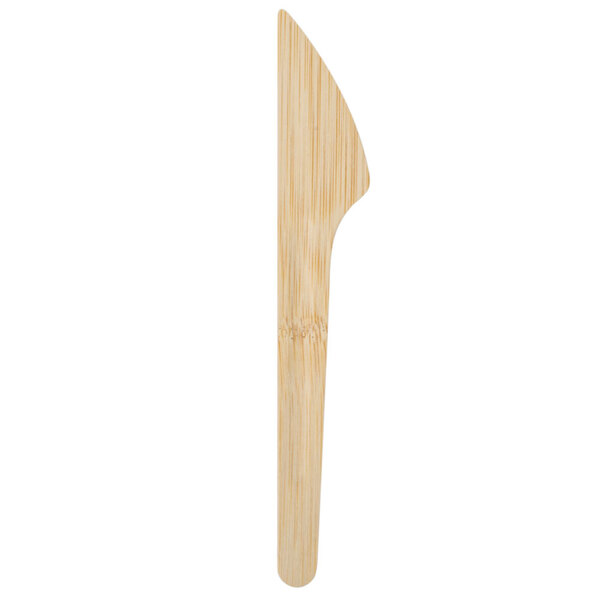 Bambu® 061700 Veneerware® 6 1/2" Disposable Bamboo Knife - 25/Pack